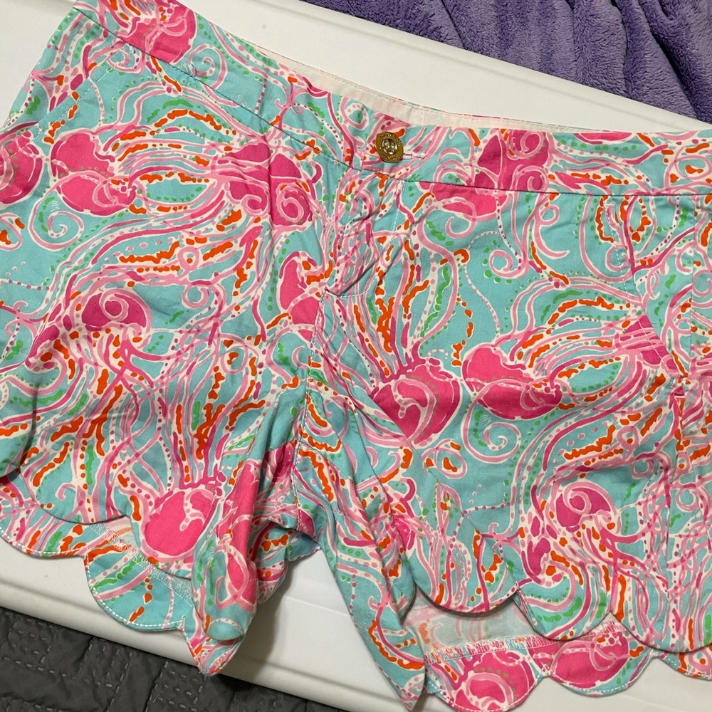 Lilly Pulitzer Buttercup Shorts Jellies Be Jammin